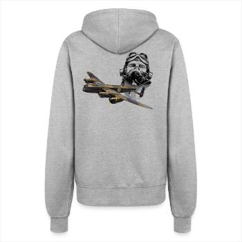Pilot Lankaster - Women’s Hooded Jacket - heather grey - Back - Maraike (178cm)