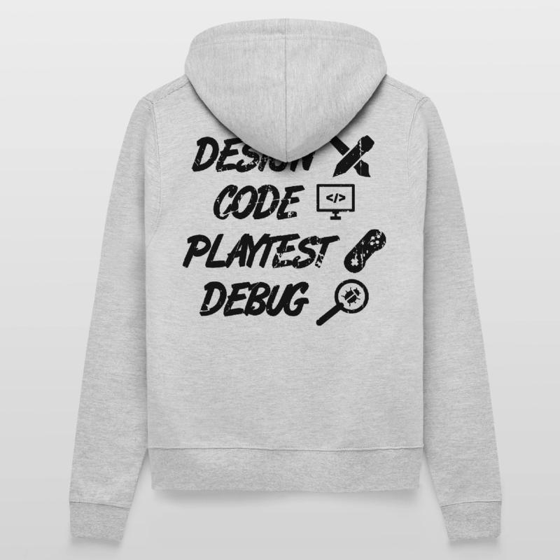 Design Code Playtest Debug Frauen Kapuzenjacke