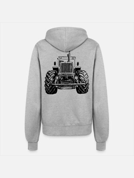 MB trac Front - Frauen Kapuzenjacke - Grau meliert