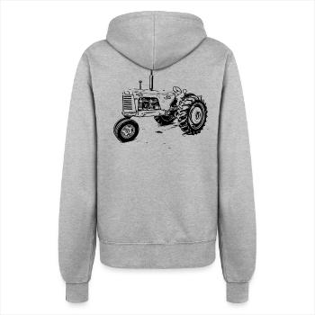 Tracteur Oliver 88 - Veste à capuche Femme - gris chiné - Dos - Maraike (178cm)
