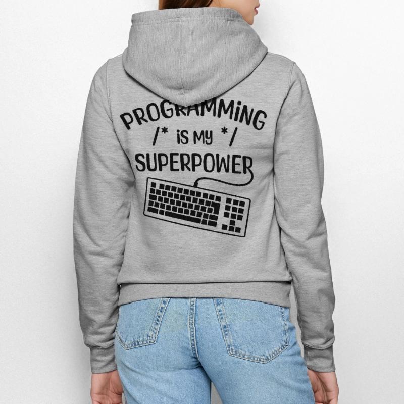 Computerfreak Statement Developer Programmierer Frauen Kapuzenjacke