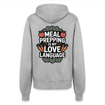 Nutritionist Meal Prepping Is My Nutritional Coach - Frauen Kapuzenjacke - Grau meliert - Hinten - Maraike (178cm)