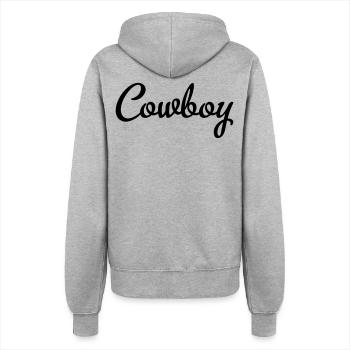 cowboy - Women’s Hooded Jacket - heather grey - Back - Maraike (178cm)