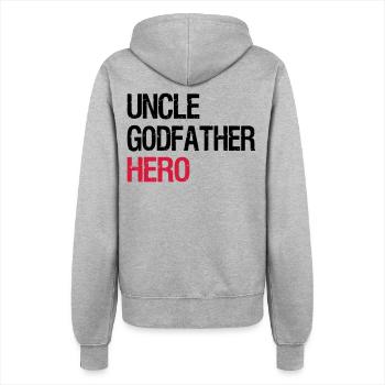 uncle - Women’s Hooded Jacket - heather grey - Back - Maraike (178cm)