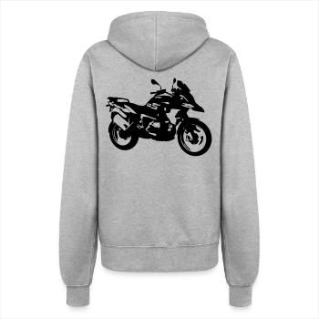R1250 GS_einfarbig - Frauen Kapuzenjacke - Grau meliert - Hinten - Maraike (178cm)