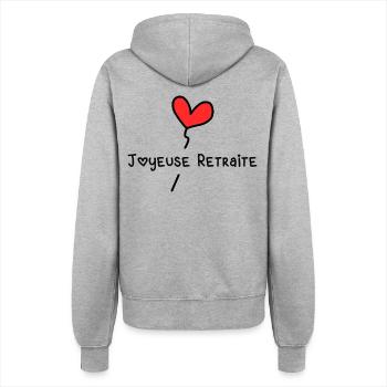 RETIREMENT - Women’s Hooded Jacket - heather grey - Back - Maraike (178cm)