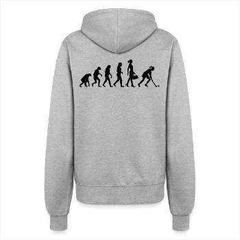 Evolution Hockey Frauen Hockeyspielerin - Frauen Kapuzenjacke - Grau meliert - Hinten - Maraike (178cm)