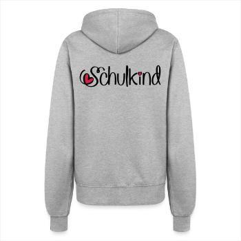 Schulkind - Frauen Kapuzenjacke - Grau meliert - Hinten - Maraike (178cm)