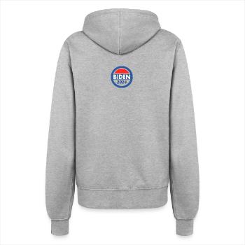 Joe biden 2024 - Women’s Hooded Jacket - heather grey - Back - Maraike (178cm)