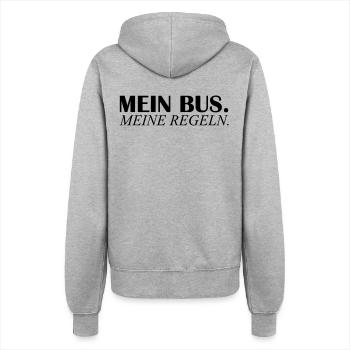 mein bus meine regeln - Frauen Kapuzenjacke - Grau meliert - Hinten - Maraike (178cm)
