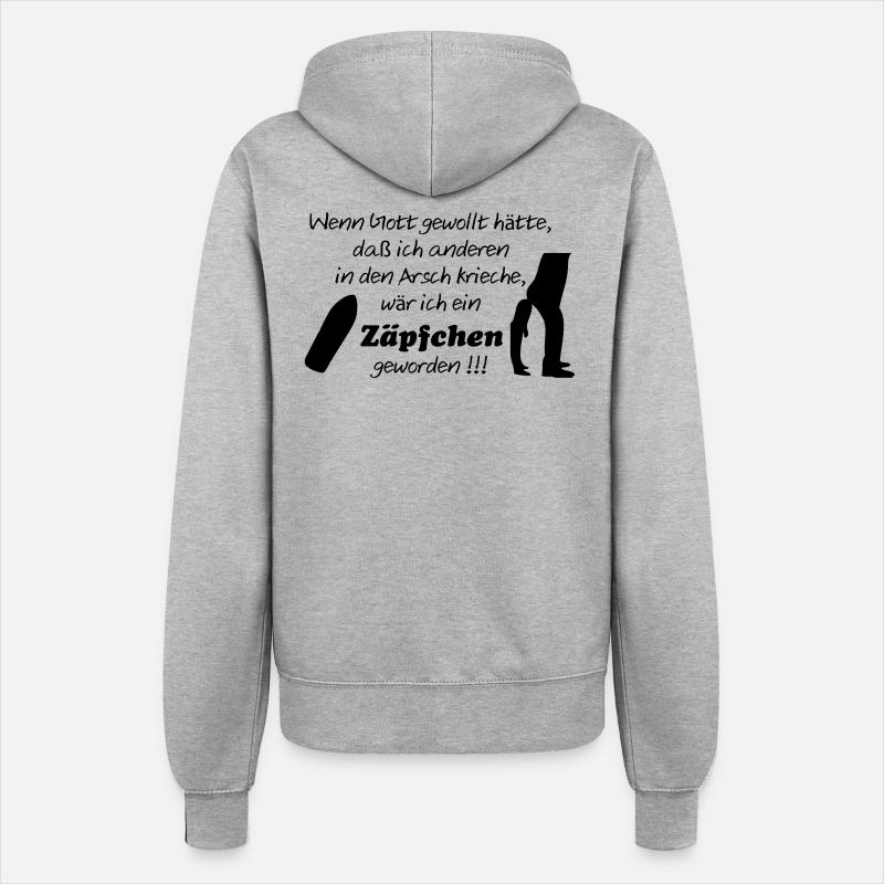 Suppository - Women’s Hooded Jacket - heather grey