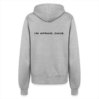 I'm afraid Dave - Ich habe Angst Dave - Frauen Kapuzenjacke - Grau meliert - Hinten - Maraike (178cm)