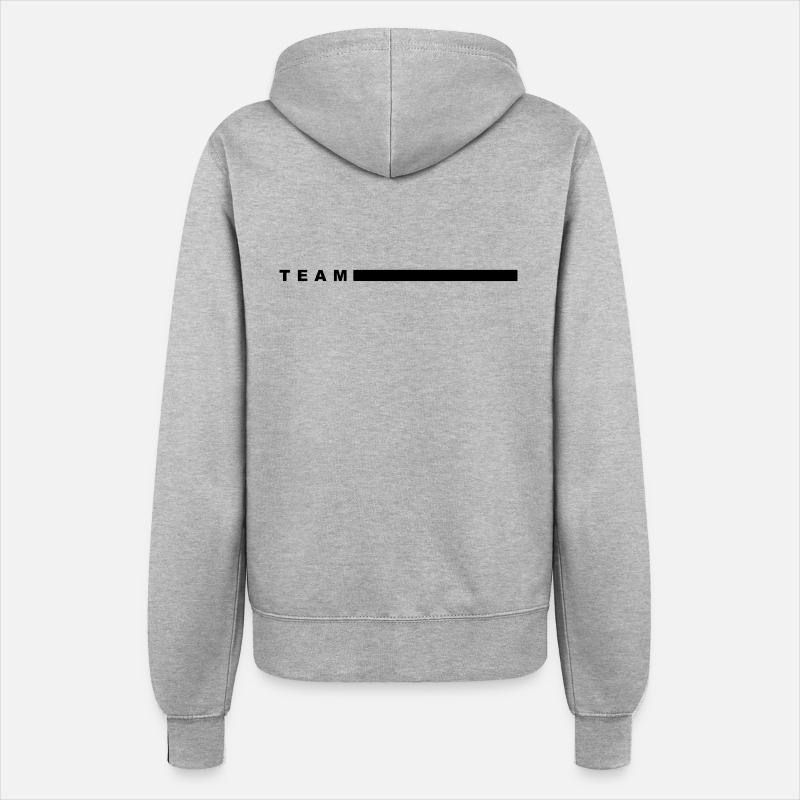 team - Women’s Hooded Jacket - heather grey