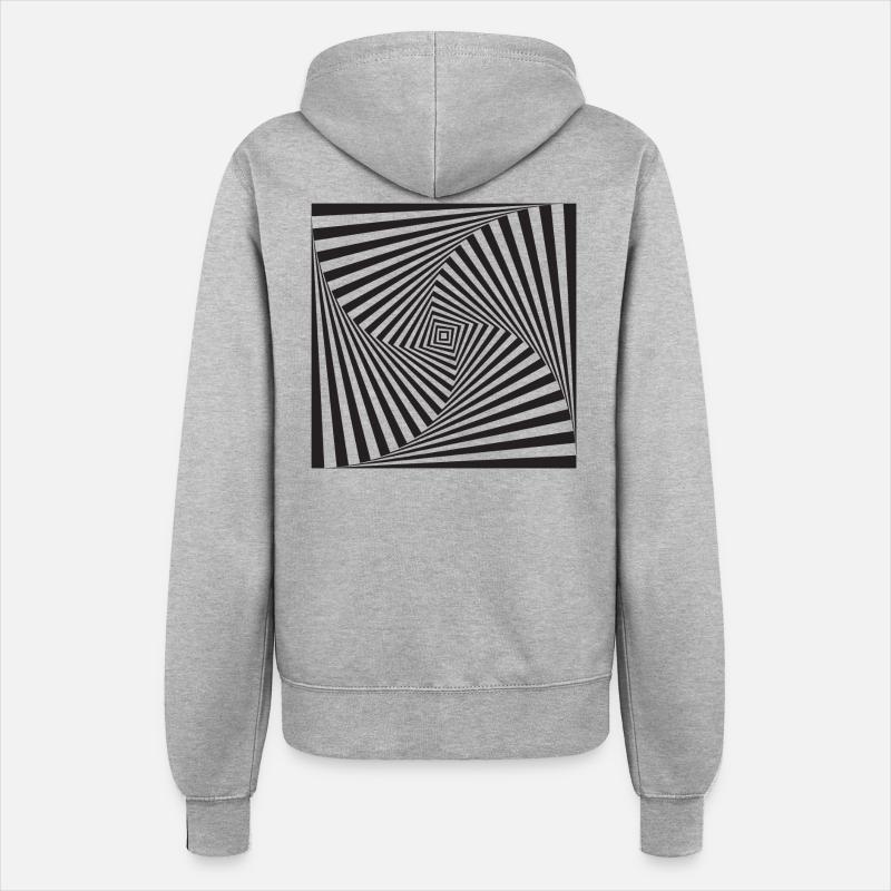 optical illusion - Women’s Hooded Jacket - heather grey