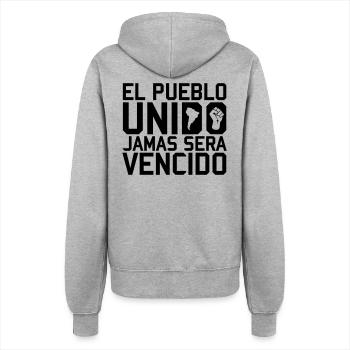 El Pueblo Unido - Veste à capuche Femme - gris chiné - Dos - Maraike (178cm)