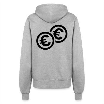 Money - Women’s Hooded Jacket - heather grey - Back - Maraike (178cm)