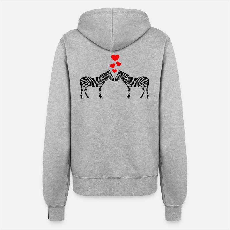 Zebra - Women’s Hooded Jacket - heather grey