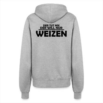weizen - Frauen Kapuzenjacke - Grau meliert - Hinten - Maraike (178cm)
