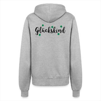 GLU CKSKIND - Frauen Kapuzenjacke - Grau meliert - Hinten - Maraike (178cm)