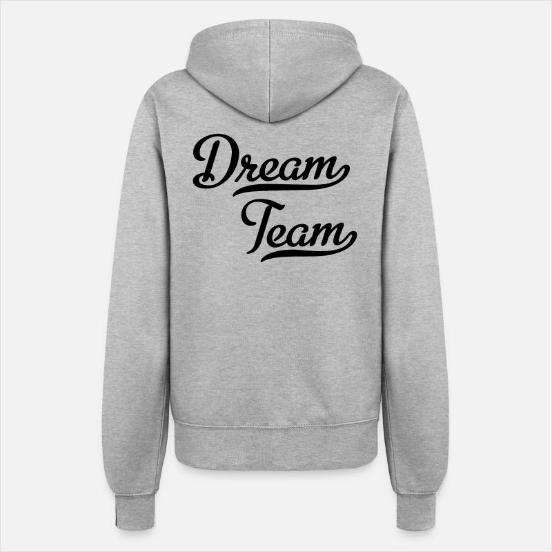 Dream Team - Women’s Hooded Jacket - heather grey