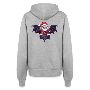 Chauve-souris Père Noël dessin animé - Veste à capuche Femme - gris chiné - Dos - Maraike (178cm)