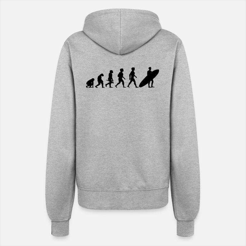 Evolution Surf Surfers surf surf - Veste à capuche Femme - gris chiné