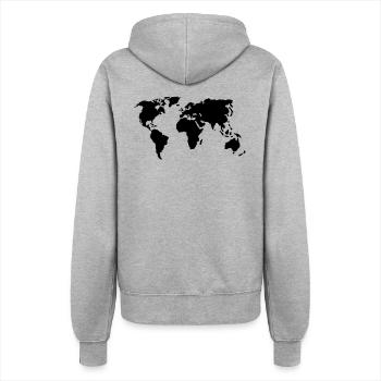Welt - Frauen Kapuzenjacke - Grau meliert - Hinten - Maraike (178cm)
