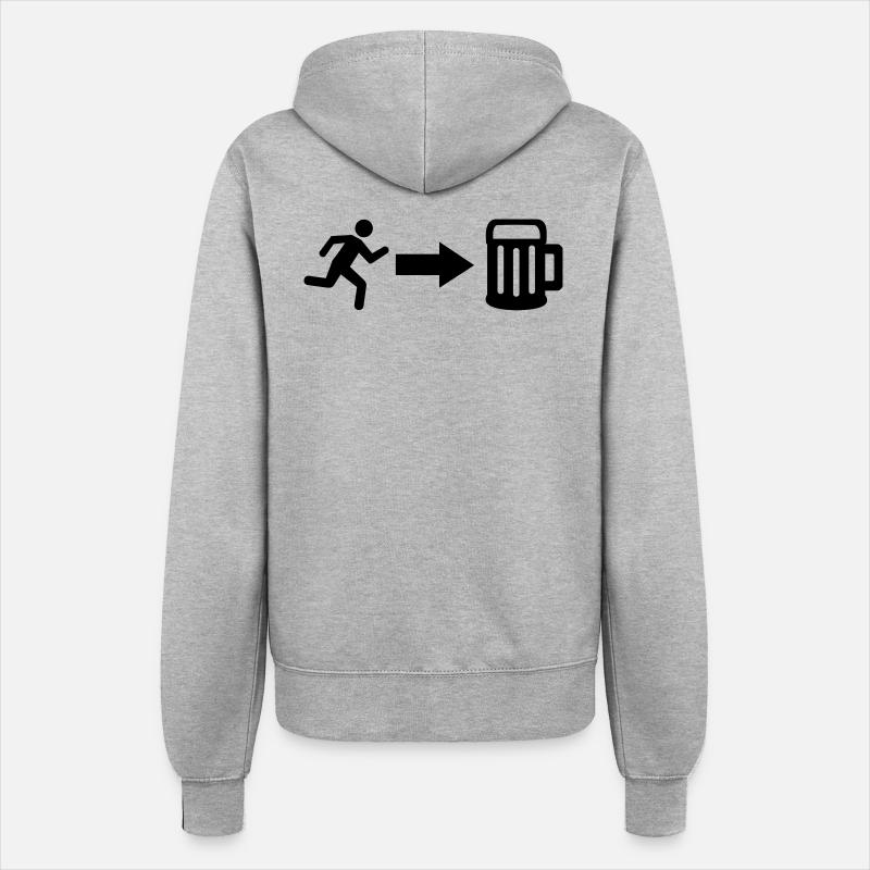 Beer - Women’s Hooded Jacket - heather grey
