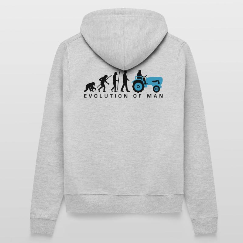 evolution_bauer_mit_traktor_032013_a_2c Frauen Kapuzenjacke