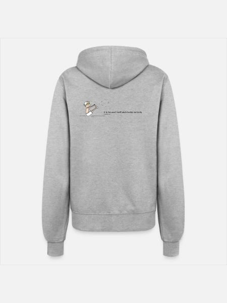 The Mind - Frauen Kapuzenjacke - Grau meliert