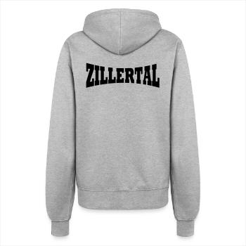 Zillertal Skiort - Frauen Kapuzenjacke - Grau meliert - Hinten - Maraike (178cm)