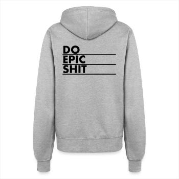 EO EPIC SHIT - Frauen Kapuzenjacke - Grau meliert - Hinten - Maraike (178cm)