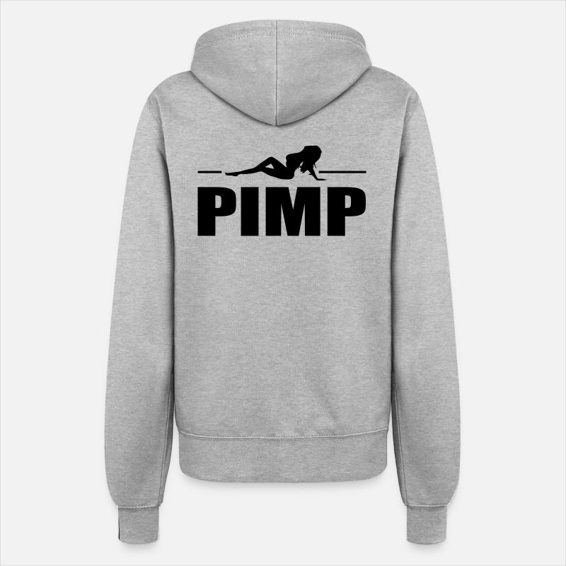 pimp - Women’s Hooded Jacket - heather grey