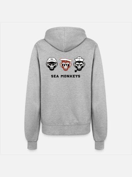Matrosen - Frauen Kapuzenjacke - Grau meliert