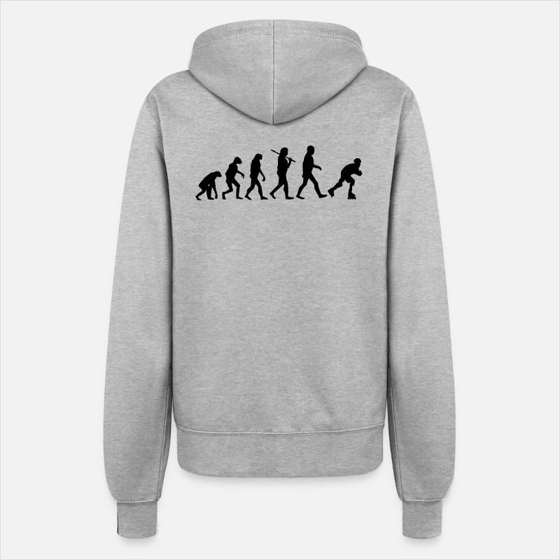 evolution rollerblades - Women’s Hooded Jacket - heather grey