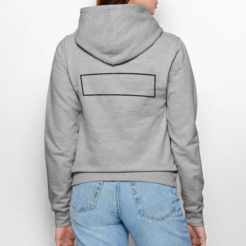 Frame frame / / rectangle / / square / / Text Women’s Hooded Jacket
