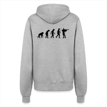 Super Hero Evolution - Frauen Kapuzenjacke - Grau meliert - Hinten - Maraike (178cm)