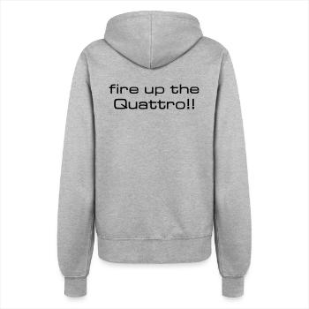 fire up the quattro - Women’s Hooded Jacket - heather grey - Back - Maraike (178cm)