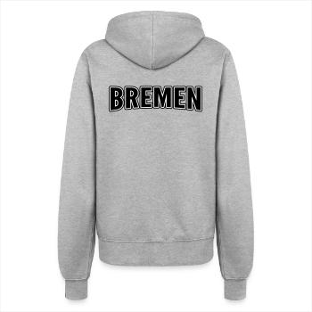 Bremen - Frauen Kapuzenjacke - Grau meliert - Hinten - Maraike (178cm)