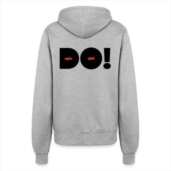Do Epic Shit Alternative Bicolore - Veste à capuche Femme - gris chiné - Dos - Maraike (178cm)