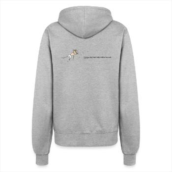 The Mind - Women’s Hooded Jacket - heather grey - Back - Maraike (178cm)