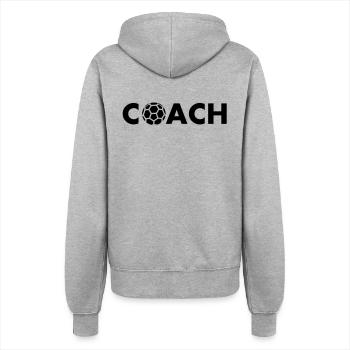 handball coach - Women’s Hooded Jacket - heather grey - Back - Maraike (178cm)