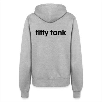titty tank - Frauen Kapuzenjacke - Grau meliert - Hinten - Maraike (178cm)