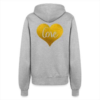 Love Wins - Frauen Kapuzenjacke - Grau meliert - Hinten - Maraike (178cm)