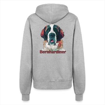 St. bernard - Women’s Hooded Jacket - heather grey - Back - Maraike (178cm)