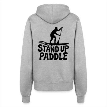 SUP Stand Up Paddle - Frauen Kapuzenjacke - Grau meliert - Hinten - Maraike (178cm)