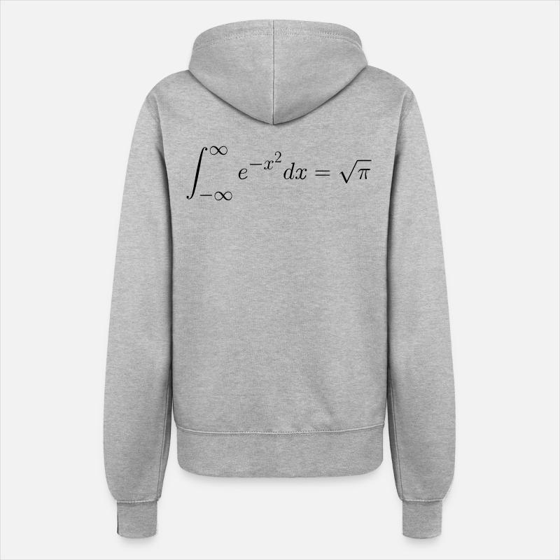Gaussian Integral Gift Idea - Women’s Hooded Jacket - heather grey