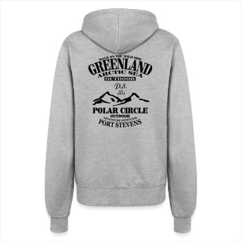 Greenland - Grönland - Frauen Kapuzenjacke - Grau meliert - Hinten - Maraike (178cm)