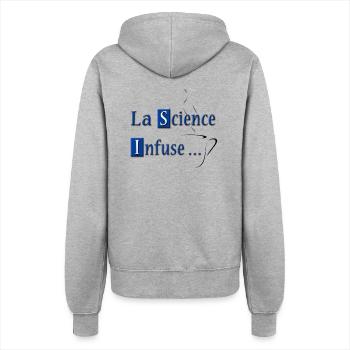 La Science Infuse - Veste à capuche Femme - gris chiné - Dos - Maraike (178cm)