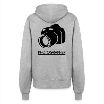 photographer - Frauen Kapuzenjacke - Grau meliert - Hinten - Maraike (178cm)